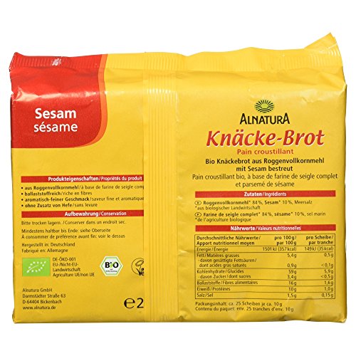 Alnatura Bio Knäckebrot Sesam, 250g