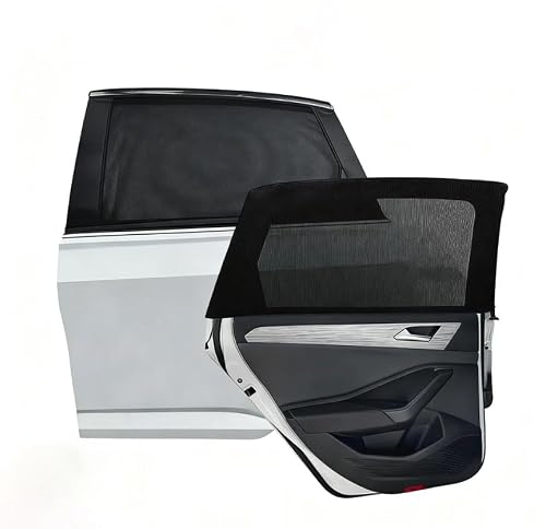 LVJINXIFAFA 2 Pcs Car Window Shades for DS 4 E-TENSE 2021-2025, Side Window Sun Shade Mesh Mosquito Net Back Seat Breathable Shield Cover Car Accessories,2Rear window