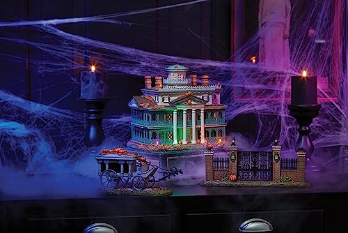 Department 56 Snow Village Halloween Haunted Mansion Disneyland Haunted Hearse Figurine - Village Figures 4.0 Inch #TOP6