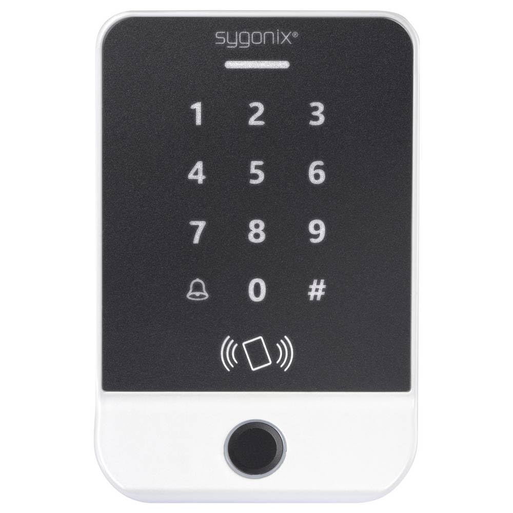 Sygonix SY-6888062 Fingerprint/RFID Zugangssystem Aufputz 12 V/DC mit beleuchteter Tastatur