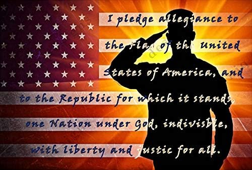 We The People Pledge of Allegiance Metal Tin Sign, a perfect complement to any 2nd Amendment Sign Metal 2nd Amendment Tin Sign American Sign Confederate Decor 12x8