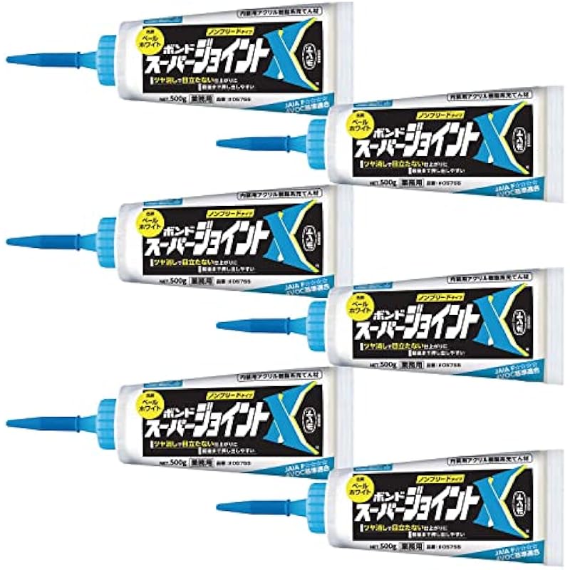 Konishi Bond Super Joint X 창백한 흰색 500g 6개 #05755 옅은