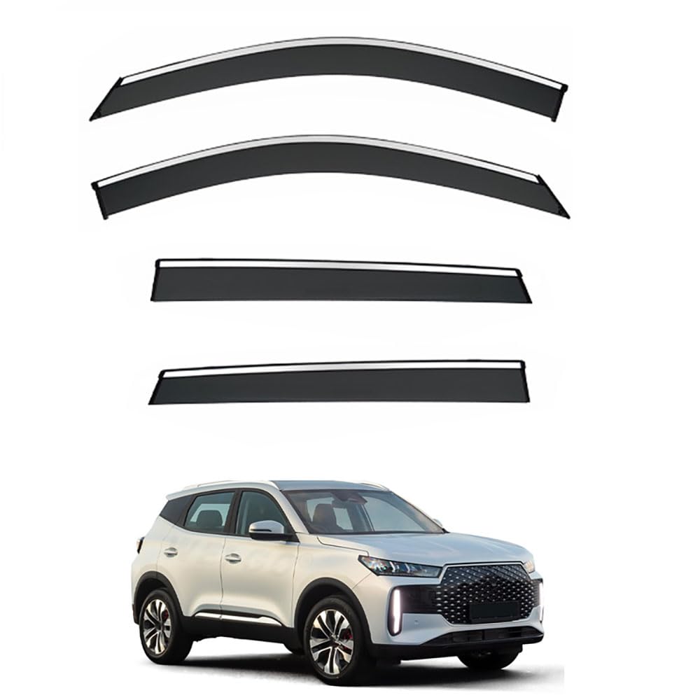 AMHVMU 4pcs Set Wind Deflectors, for Chery Tiggo Cross/Tiggo 4 / Ebro S400 / Dr 5.0 2024-2026
