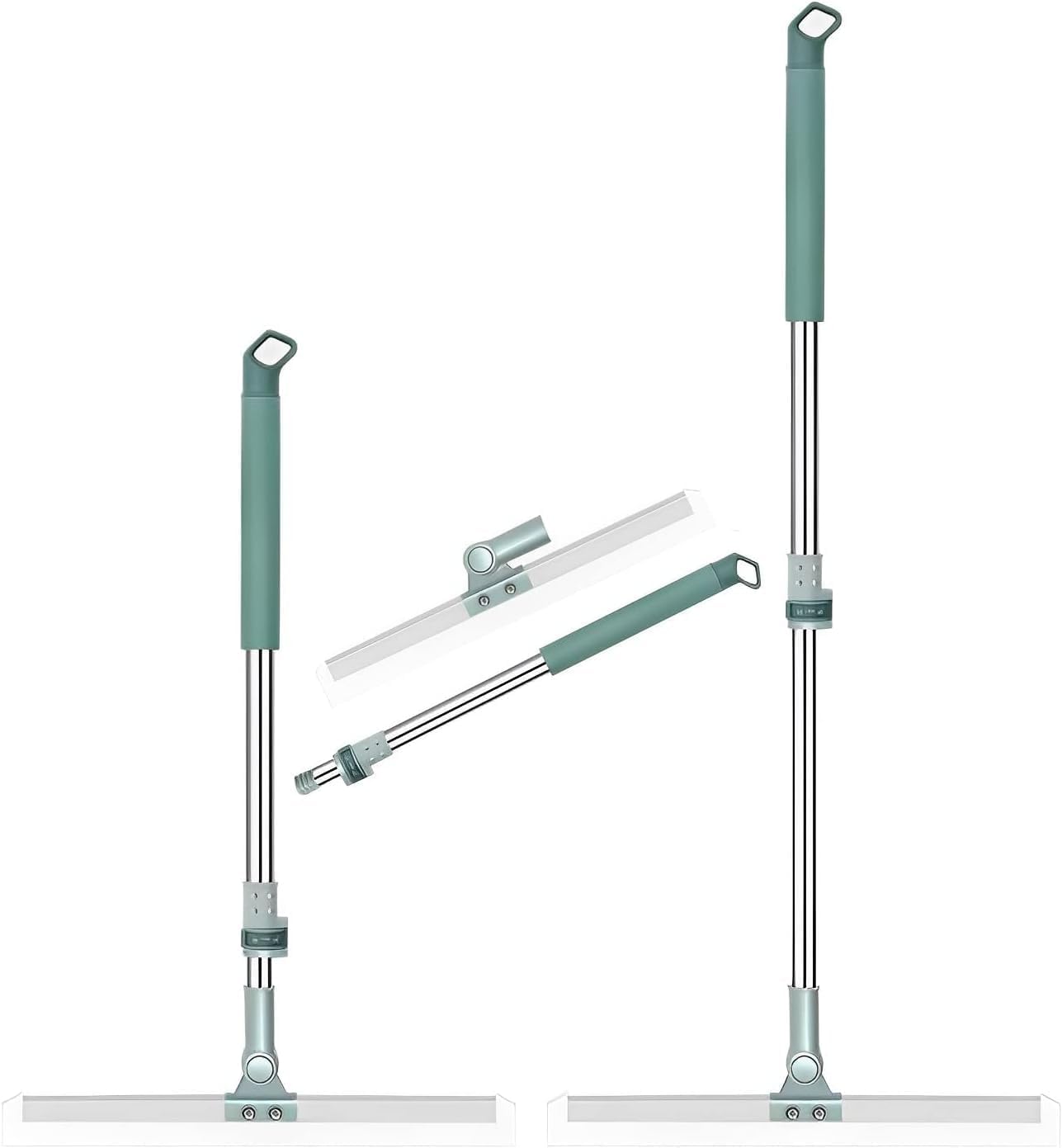 RAMNATH 50 CM Magic Broom Silicone Floor Wiper�180� Rotating Squeegee for Floor, Tile, Marble, Glass & Window Cleaning, Adjustable Long Handle, Durable Silicone Blade for Bathroom, Home.