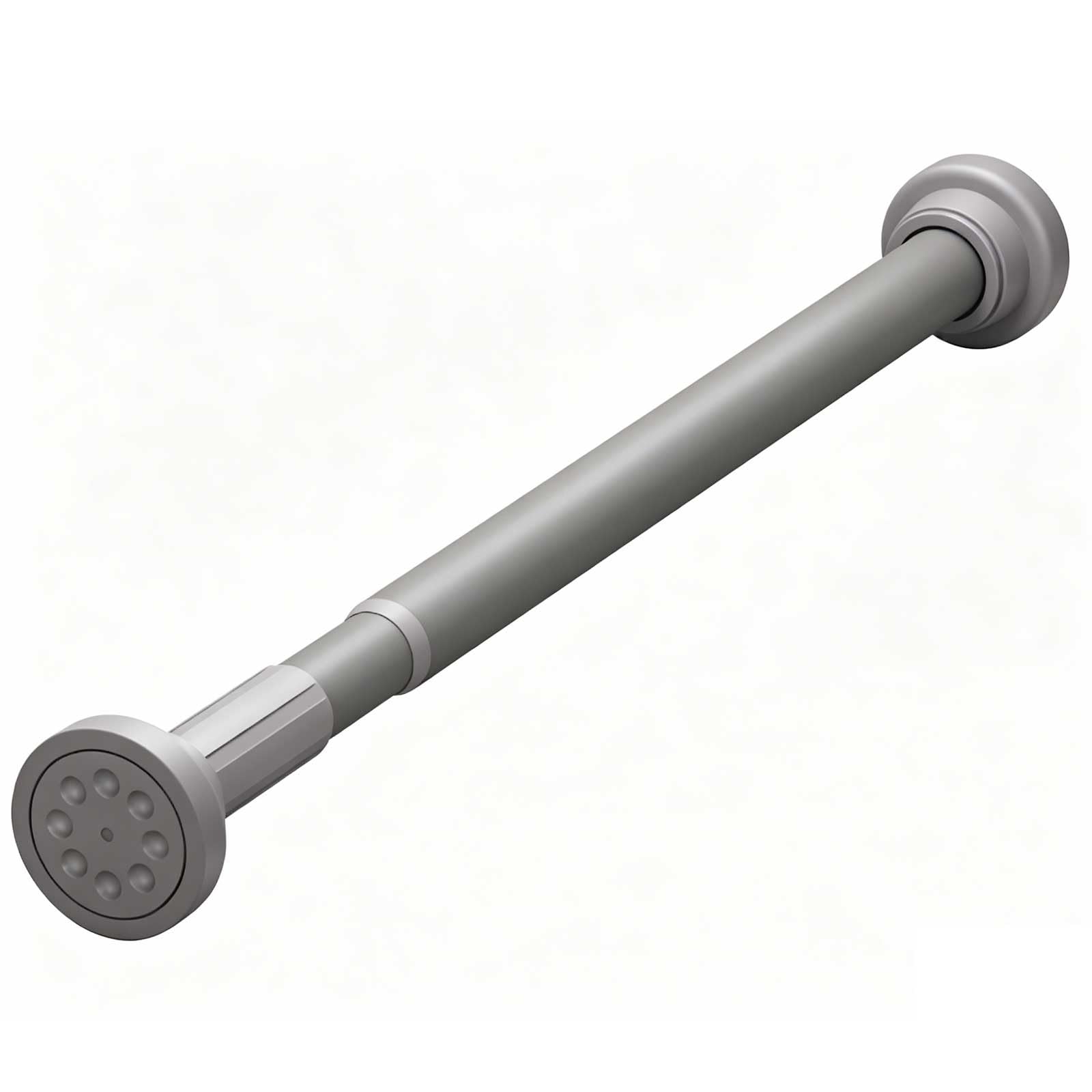 Metal Shower Curtain Rod, Anti Rust Heavy Duty Tension Curtain Rod No Drilling for Bathroom, Kitchen, Wardrobe, 16.5-110 In(Grey,130-240cm/51-94.5in)