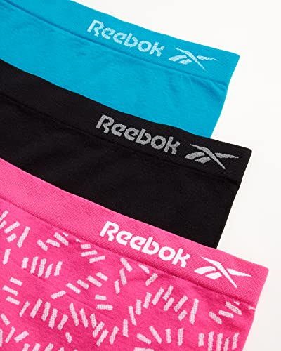 Reebok Girls Boy Shorts - 3 Pack Soft Stretch Seamless Underwear Panties, Cartwheel Shorts for Girls (Sizes: 6-16)3