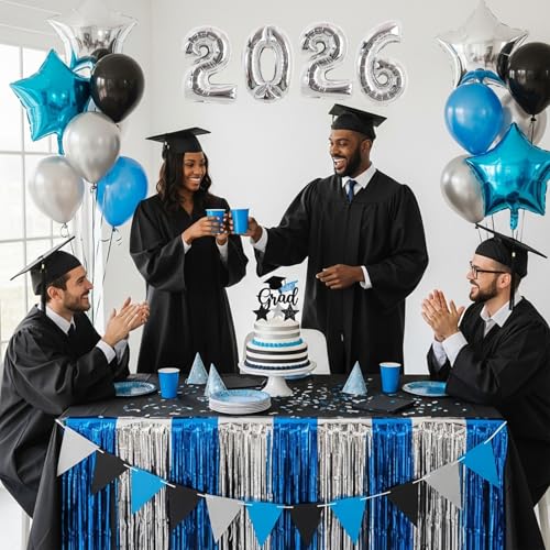 Image of TONIFUL 20 Pcs Number Balloon 2 Set 16 Inch Fat Silver 0-9 Numbers Balloons | Small Custom Digital Mylar Foil Ballons for Birthday Baby Shower Graduation Anniversary 2027 New Year Eve Party Decorations