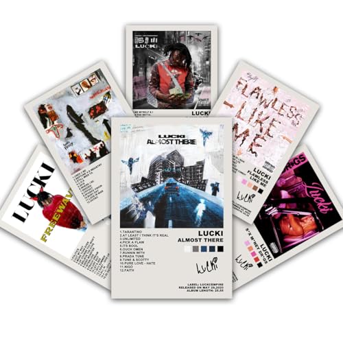 Generic Album Cover Posters Wall Decor Art Print Posters For Room Aesthetic Set Of 6 For Teen And Girls Dorm Decor 8X12 Inch Unframed cover