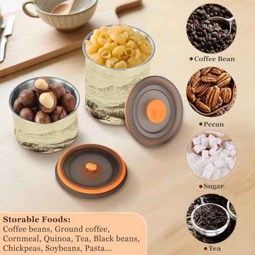 Envase hermético acero inoxidable para café 500 ml miniatura 5