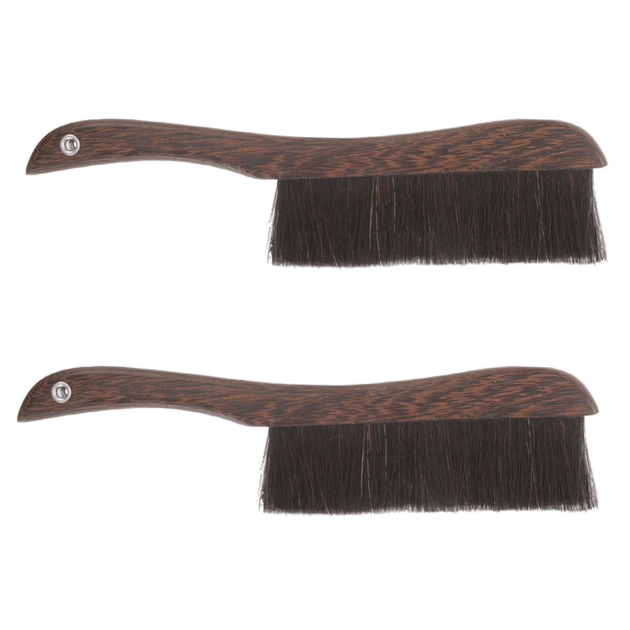 KICHOUSE 2pcs Tail Bed Brush Broom Soft Broom Bed Cleaning Brush Instrument Cleaning Supply Keyboard Duster Small Duster Horsetail Hair Brown