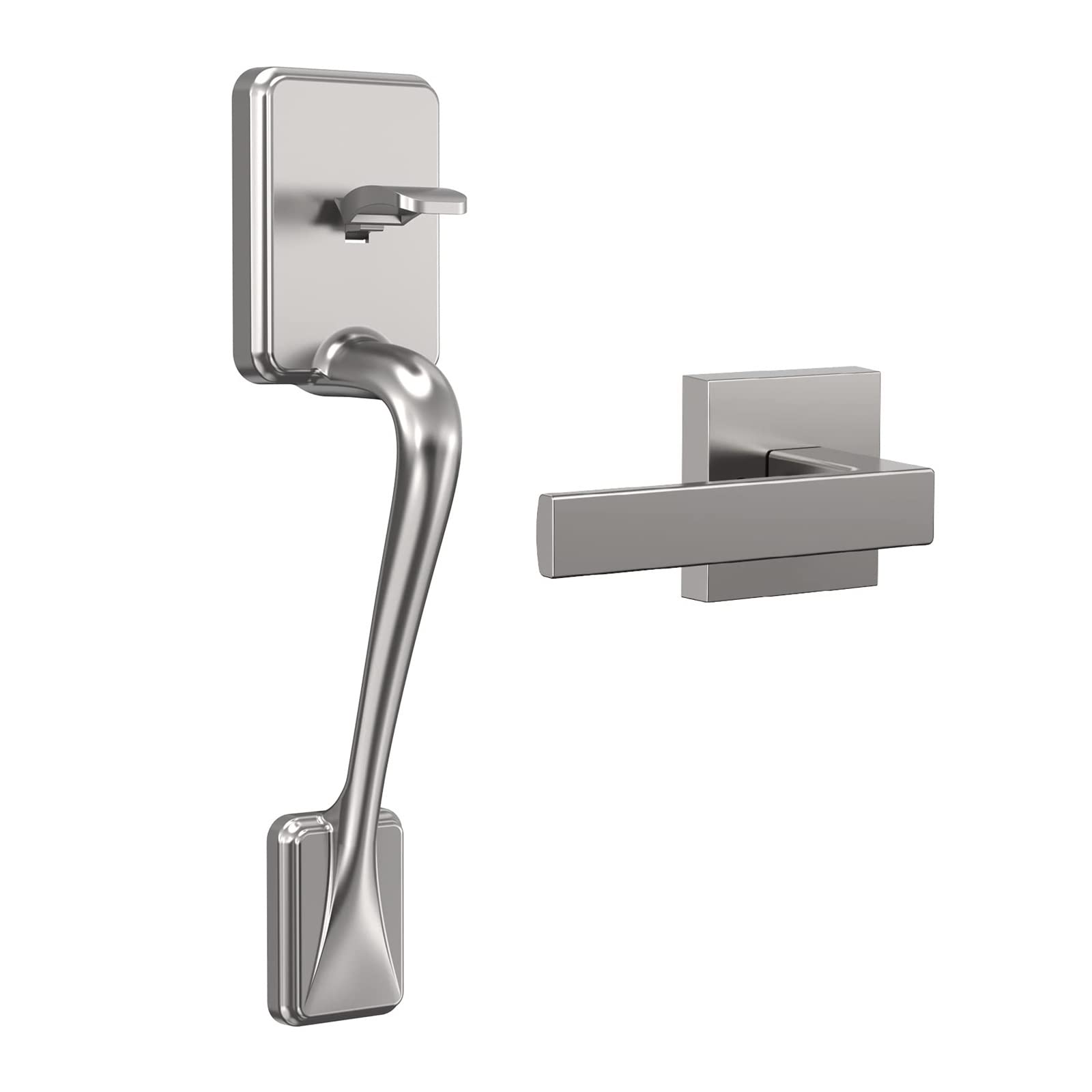 Smart Keyless Entry Door lock Pull Handle Set Knob Digital Fingerprint Locks For Security Home Office Hotel Furniture(Noir)