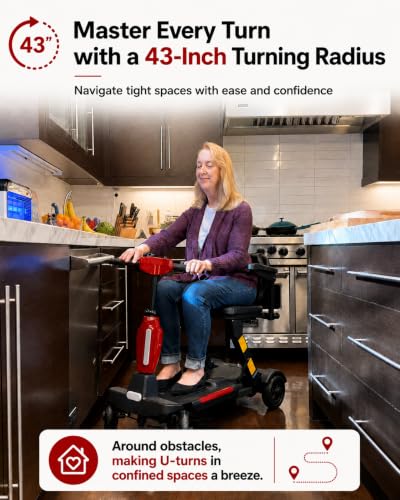 Image of Lightweight Folding Mobility Scooter for Adults & Seniors