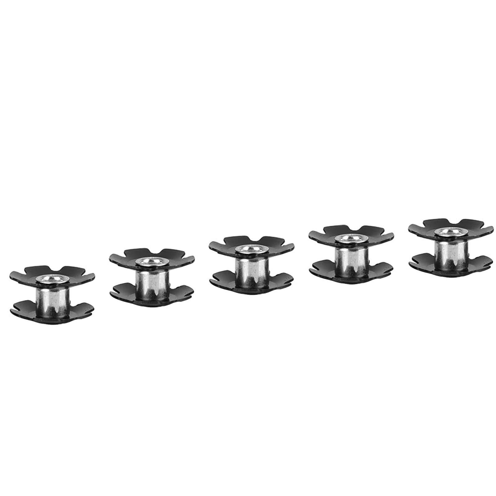 Lot De 5 écrous étoile Sans Filetage 28,6 Mm Pour Jeu De Direction Vélo - Acier Allié