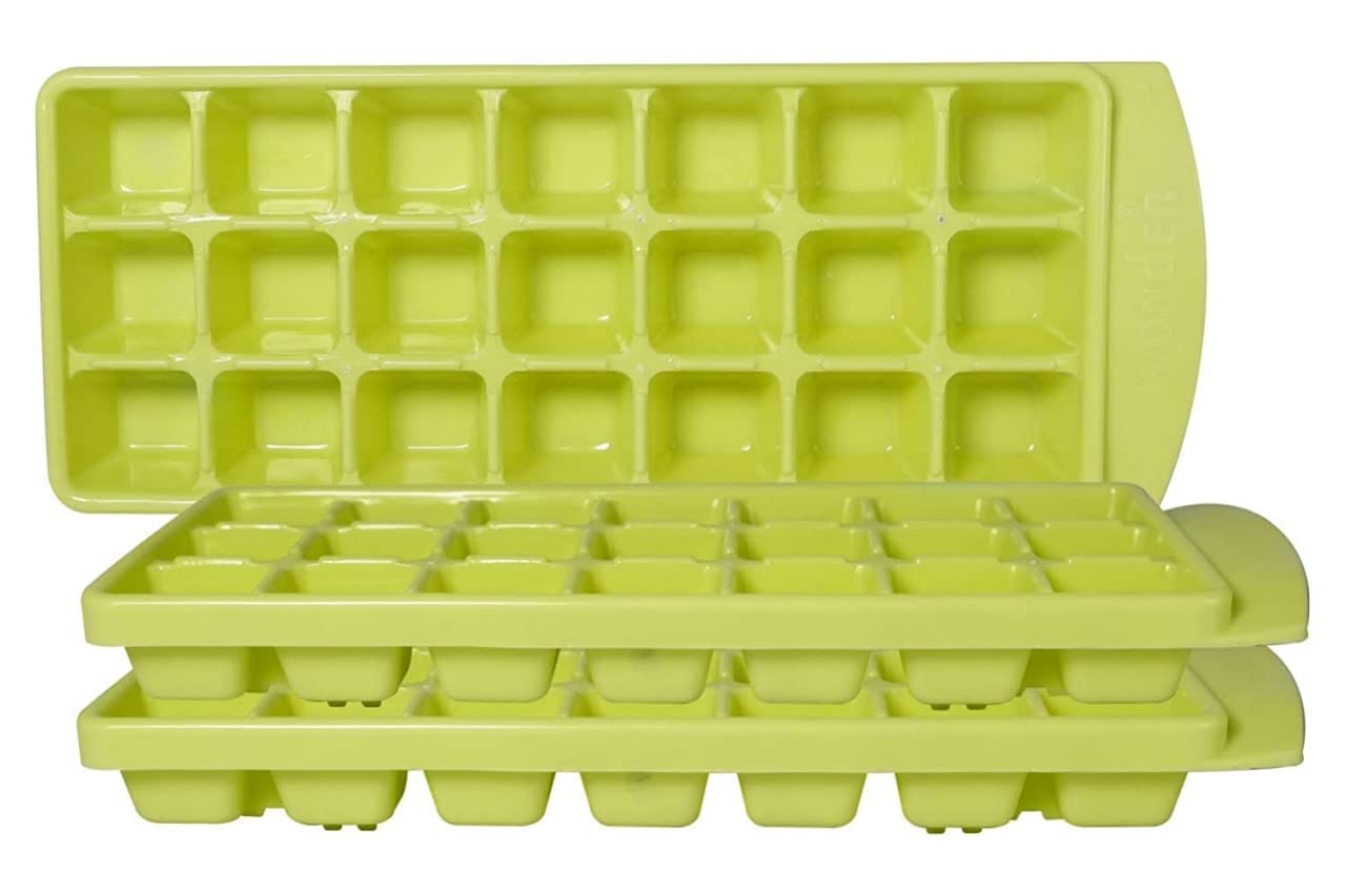 ADBHUTANAND® Ice Cube Tray Silicone Ice Cube Molds with Flexible Ice Trays BPA Free, Whiskey, Cocktail, Stackable Flexible Safe Ice Cube Molds (1 pcs) (ice Cube Tray with 21 Cube Cavity, 1)