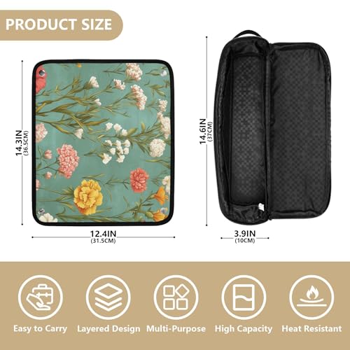 Bolsa de viaje para herramientas de cabello resistente al calor miniatura 4