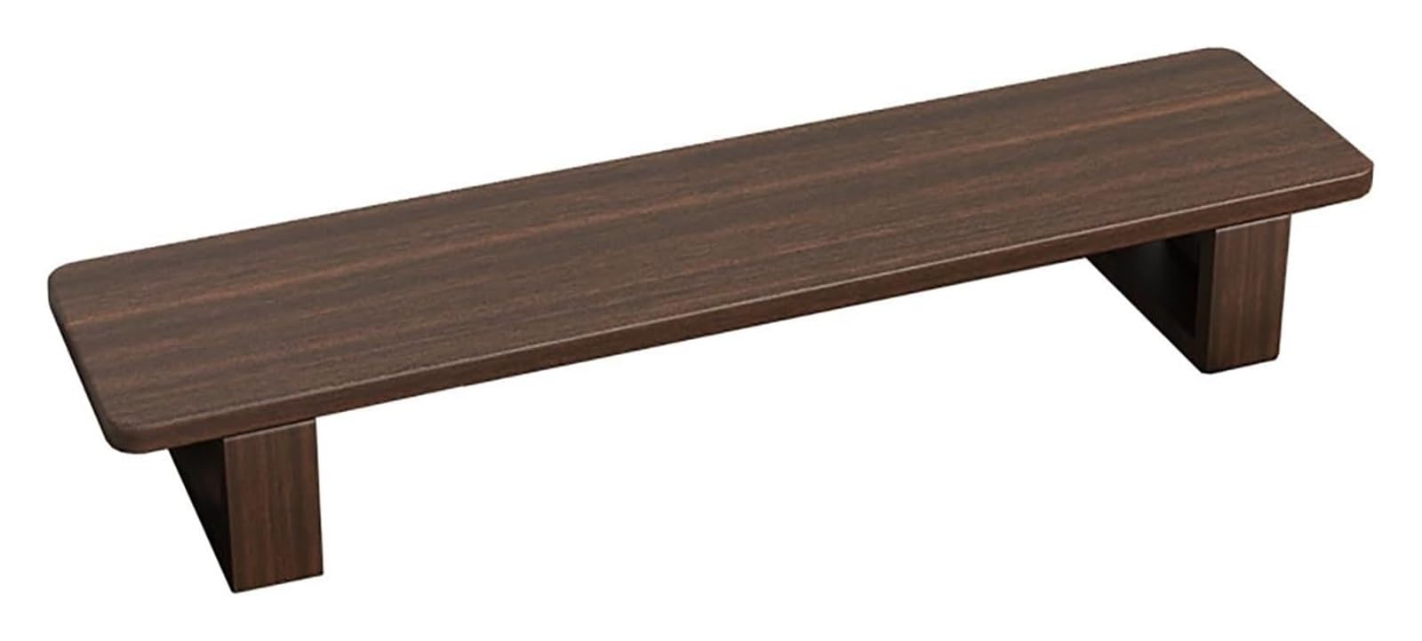 Drewniana podwyższa do monitora, Podstawka pod monitor z litego drewna, podstawa i półka, oszczędzający miejsce stojak na biurko, bardzo długi, 40-120 cm