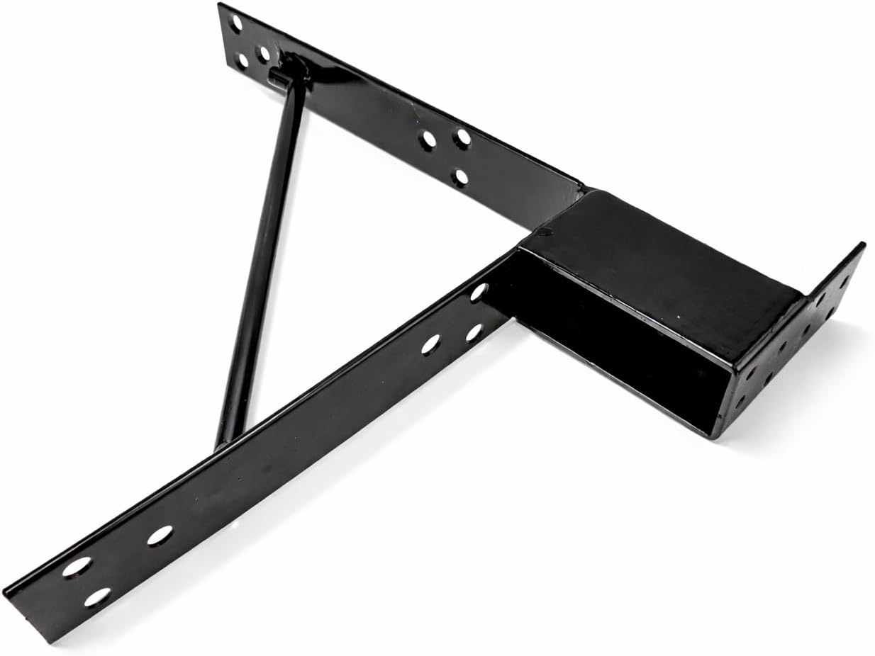 Garden Gate Building Kit – 4 Heavy-Duty Welded Steel Gate Frame Corner Brackets with Hinges – Reinforces Garden, Farm, and Yard Gates for Long-Lasting Strength and Alignment Tech Team #738