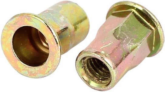 Sourcingmap M6 Half Hex Body Flat Head Blind Rivnuts Rivet Nuts Nutserts 100 Pcs - Image 3