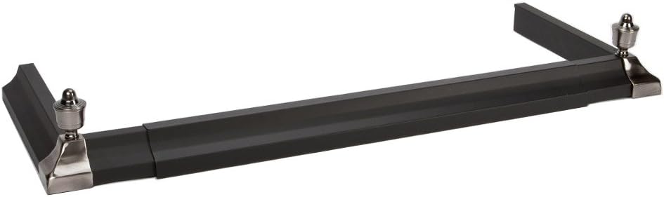 Adjustable Black Fire Fender With Chrome Ends