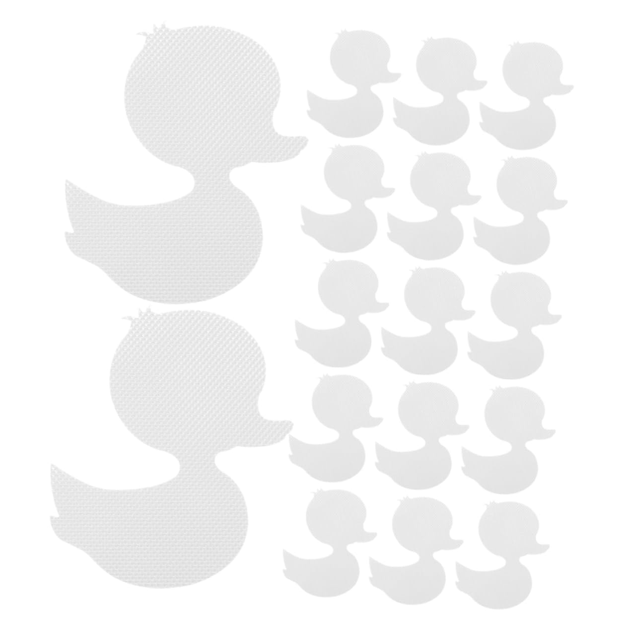 Cabilock 20pcs Duck Bath Non Slip Stickers Cartoon Duck Decals for Bathtub Fun Decorative Floor Stickers for Safety Easy Installation Slip Treads for Bathroom Decor