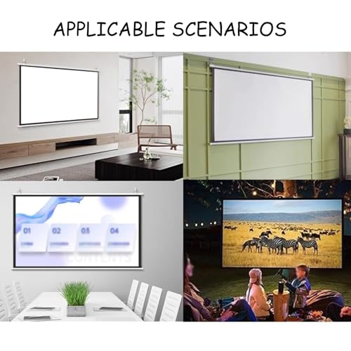 Pantalla Manual para Proyector 72" 16:9 YUQIWKK miniatura 5