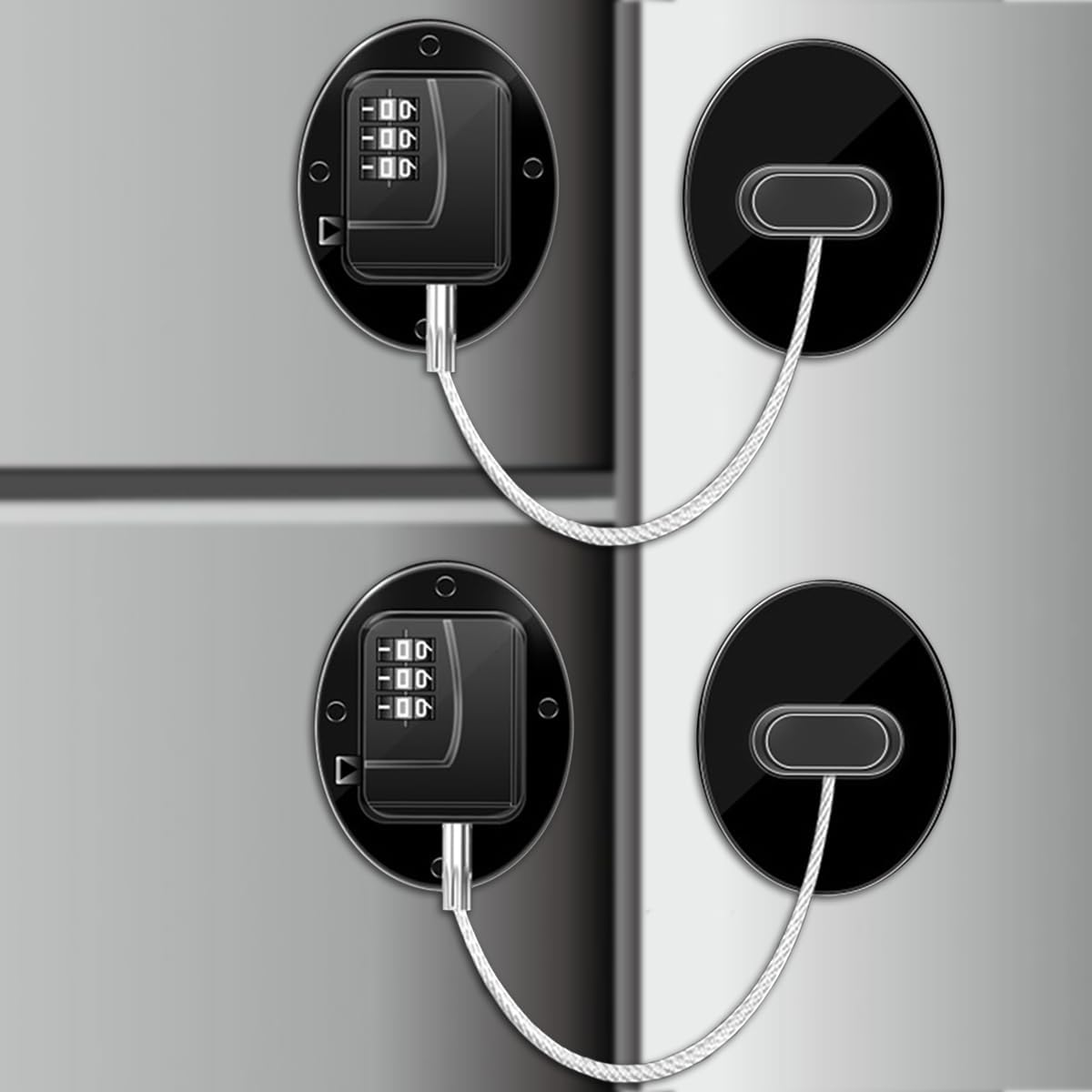 Refrigerator Lock Combination, Fridge Locks for Adults, (2