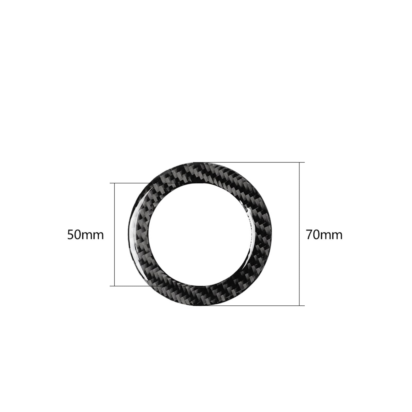 Couverture Cadre Volant Voiture Fibre Carbone Pour BMW Série 3 E46 1998-2006 - Garniture Autocollante Panneau Boutons