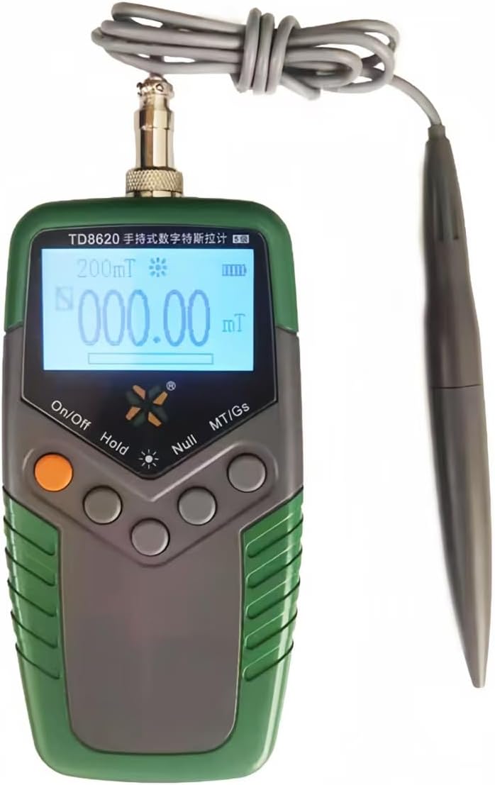 TD8620 Digital Handheld Gaussmeter Permanent Magnet Surface Magnetic Field Gauss Meter High Precision Tesla Meter Tester Accuracy ±5%