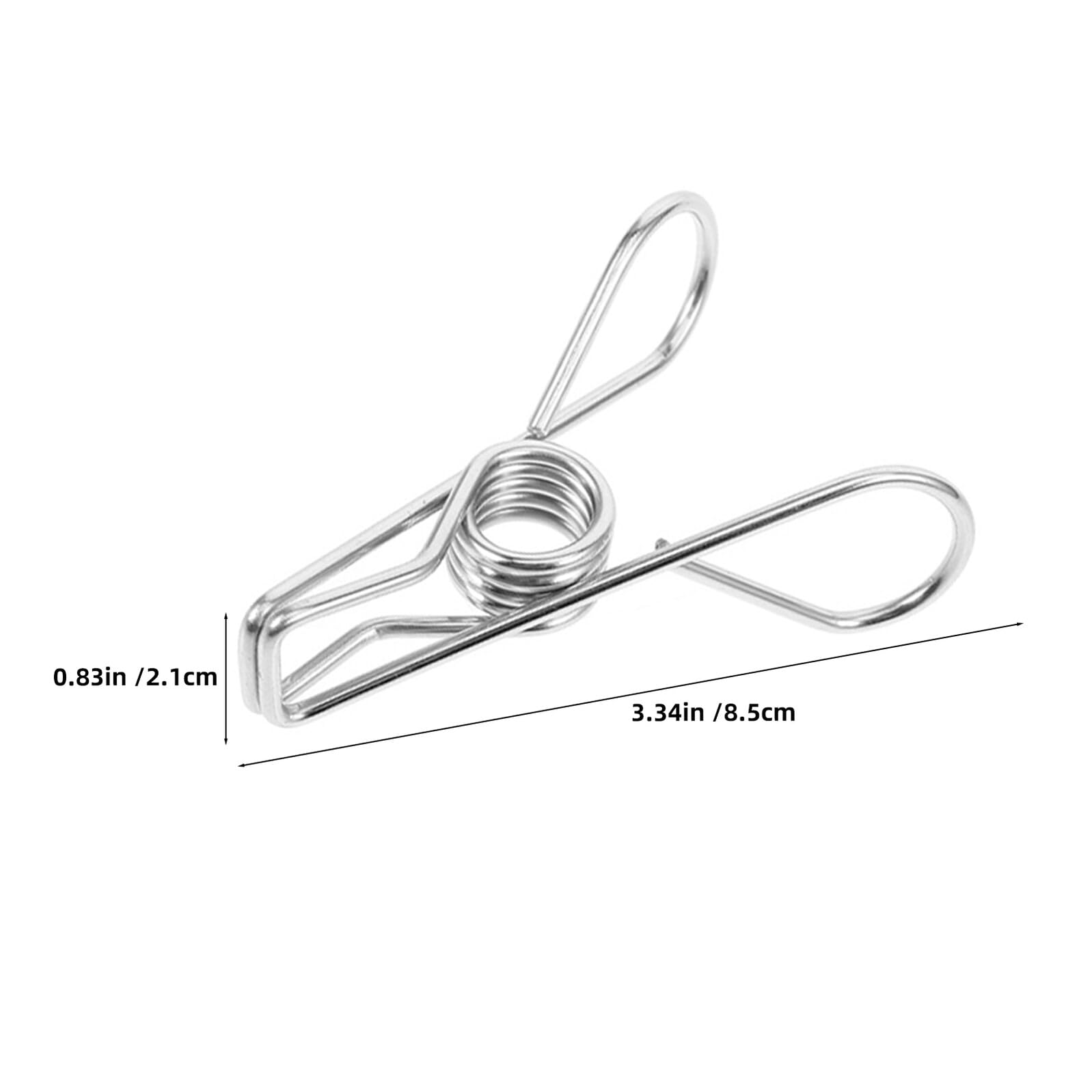 30 Pezzi Mollette Resistenti in Inossidabile 8,5 Cm Antivento e Versatili per Stendere Vestiti e Calzini, per e Terrazze
