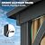 YITAHOME 12x20ft Gazebo Hardtop Canopy Heavy Duty Double Roof Outdoor w/Nettings and Curtains, Upgraded Aluminum Column Galvanized Steel Vertical Stripes Roof for Patio, Backyard, Deck, Lawns, Brown