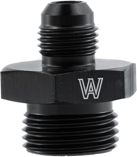 Miniatura 4 de KUUHLERSAT 6AN macho Flare a 10AN ORB WT O-ring Boss Bomba de combustible Rail adaptador de montaje aluminio negro