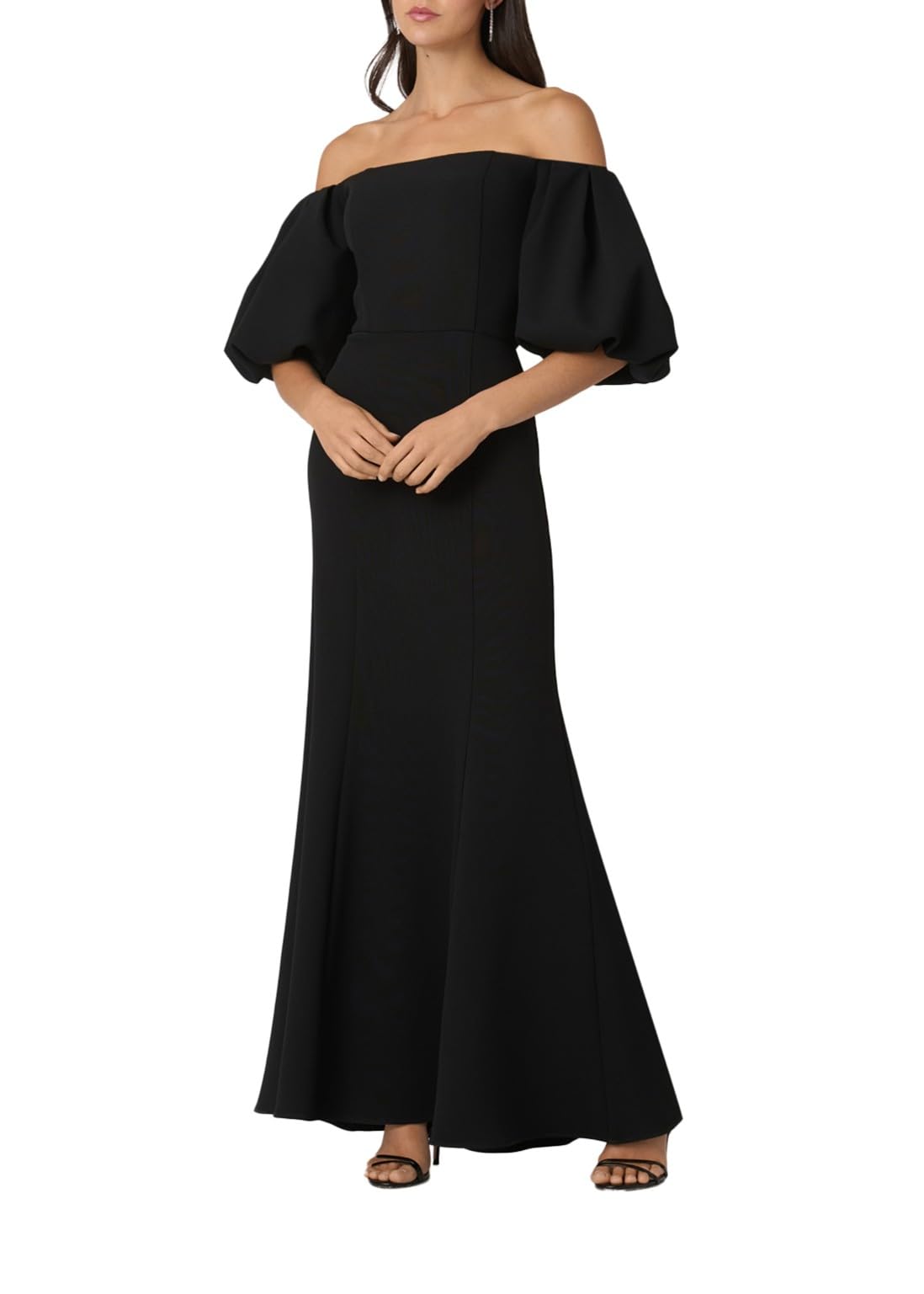 Shoshanna Womens Midnight Stretch Crepe Naia Dress