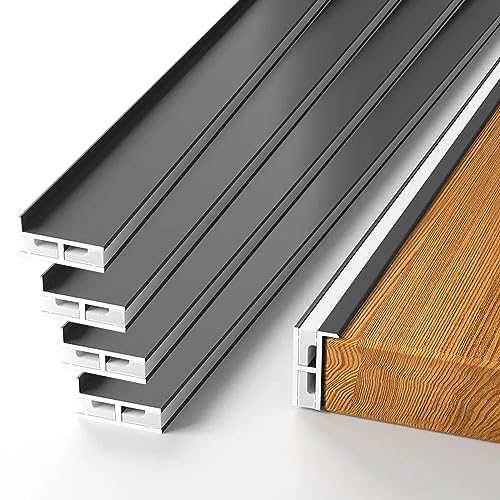 KSDLMPA 3.3Ft/1M LED Strip Aluminum Channel Diffuser, Tape Light Under