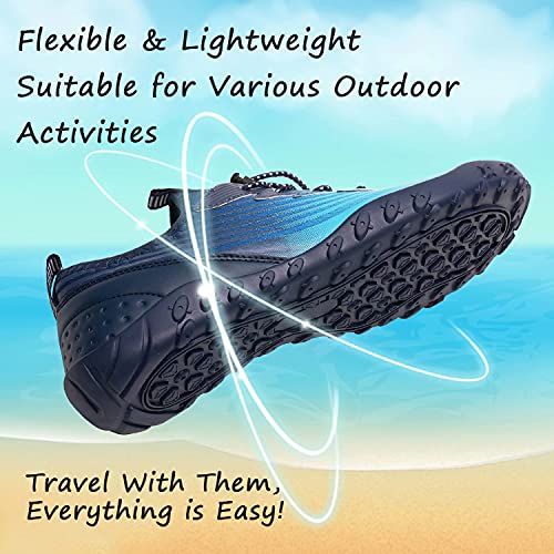 Image of YALOX Water Shoes Men's Women's Swim Shoes Outdoor Beach Barefoot Quick-Dry Aqua Pool Socks Swimming Yoga Surfing Exercise