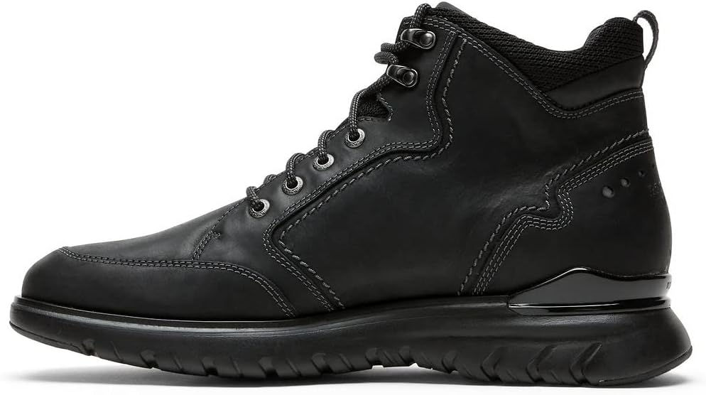 Rockport Men's Total Motion Sport Waterproof Boot Hiking, Black, 8.5 Wide