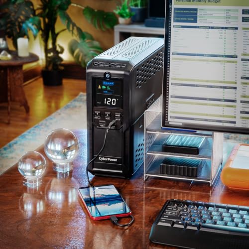 CyberPower CP1500AVRLCD3 Intelligent LCD UPS Battery Backup - image 8