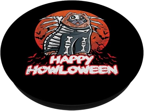 Miniatura 2 de Chow Chow Happy Halloween Costume Skeleton PopSockets Standard PopGrip