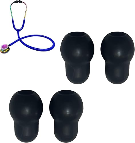 Reemplazo de almohadillas de silicona para estetoscopios Littmann  Ajuste cómodo Littman almohadillas de repuesto para los oídos, piezas de oído de