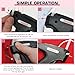 Lable Gun - Temporary Stitch Gun for Clothes - Handheld Stitch Gun Quick Clothing Fixer - Mini Sewing Kit Micro Tagging Gun - Includes 5 Needle, 1000 Black Fasteners & 1000 White Fasteners, Black