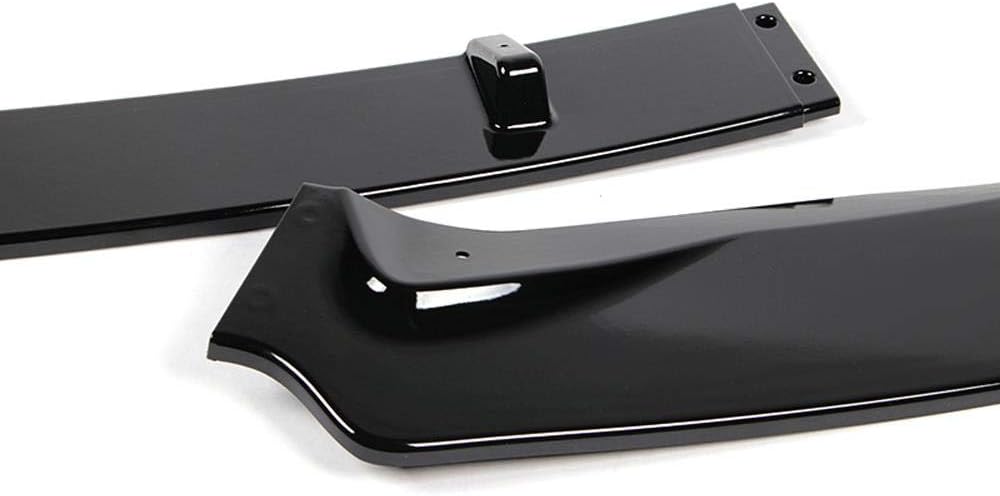 PU/663/PBK Painted Black Front Bumper Body Kit Lip 3PCS Compaitble with 2016-2019 Sentra