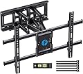 Pipishell Full Motion TV Wall Mount for Most 37-84 Inch TVs up to 132lbs, Wall Mount TV Bracket Articulating Swivel Tilt Extension Leveling Max VESA 600x400mm Fits 12/16" Wood Stud, PILFK1