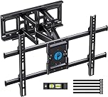 Pipishell Full Motion TV Wall Mount for 37-84" Flat Curved TVs, Wall Mount TV Bracket with Dual Articulating Arms Swivel Tilt Rotation, TV Mount up to 132lbs Max VESA 600x400 Fit 12"-16" Wood Stud