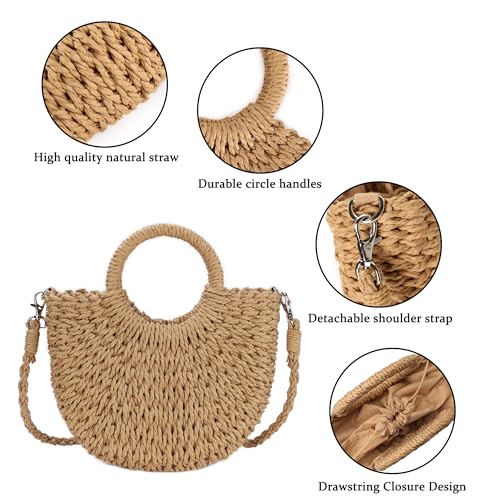 Womens Straw Beach Bag Woven Crossbody Shoulder Bags Top Handle Satchel Handbag Purse for Summer4