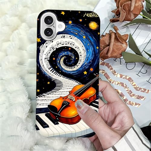 Coque iPhone 16 silicone piano violon antichoc et anti-rayures - 4