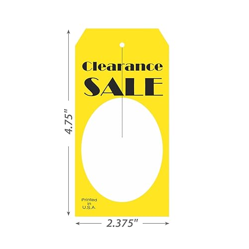 Miniatura 5 de Etiqueta de precio de venta de liquidación con hendidura 2.375 x 4.75 pulgadas, paquete de 500
