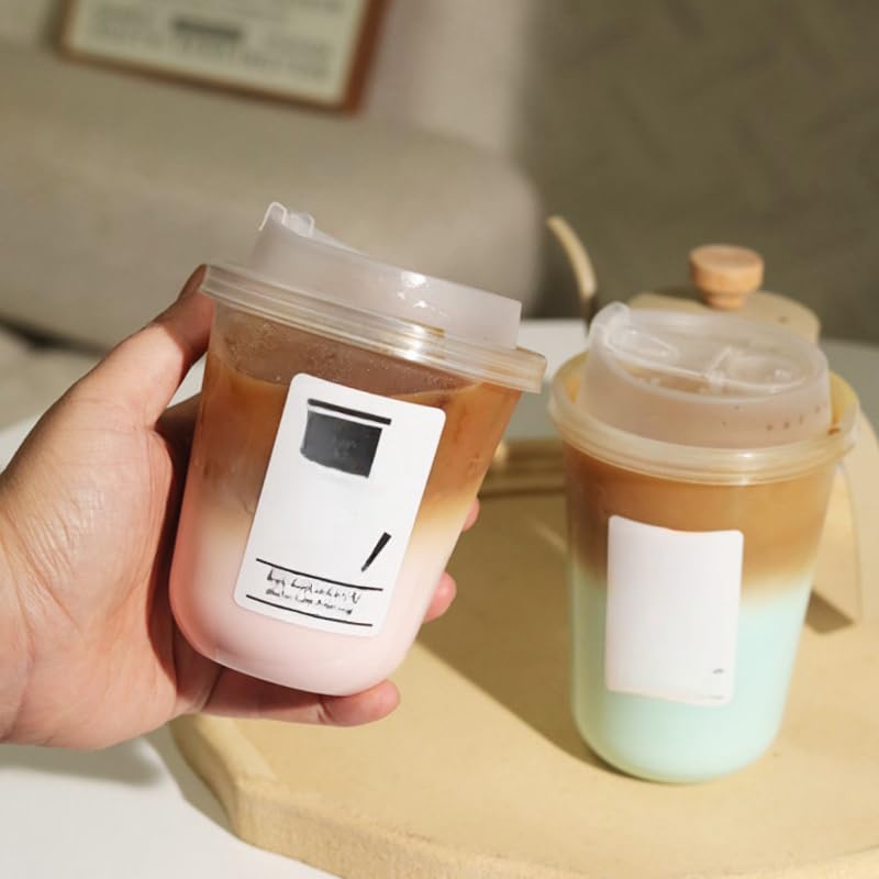 Amazon｜プラカップ 蓋付き クリアカップ 100個 プラスチック