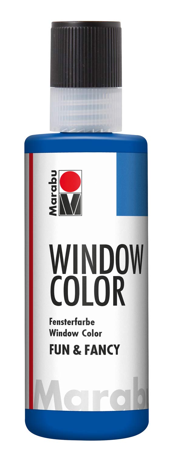 Marabu Window Colour Fun and Fancy Paint 80ml - 055 Ultramarine