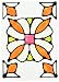 Brewster 93811 Brewster Stained Glass "Essex", 10.5-Inch by 7.5-Inch, Amber