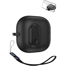 Compatible with Huawei FreeClip 2 Headphones,Noise Cancelling Earhook Headphones,UYRUREL Full Body Shockproof Protective Cover with Lanyard,Black