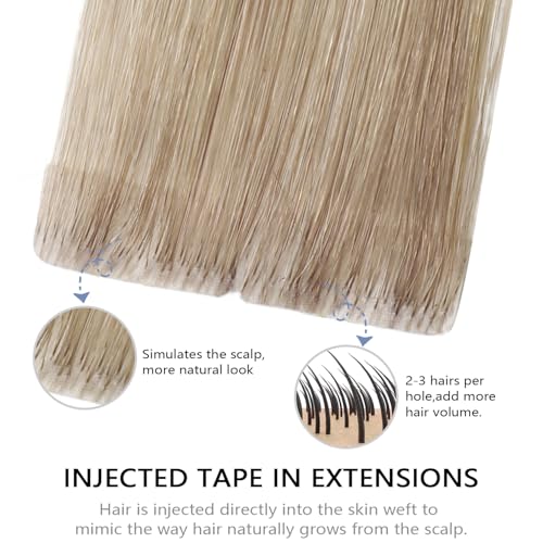 Image of COOKAYU Invisi Edge Tape in Hair Extensions Human Hair